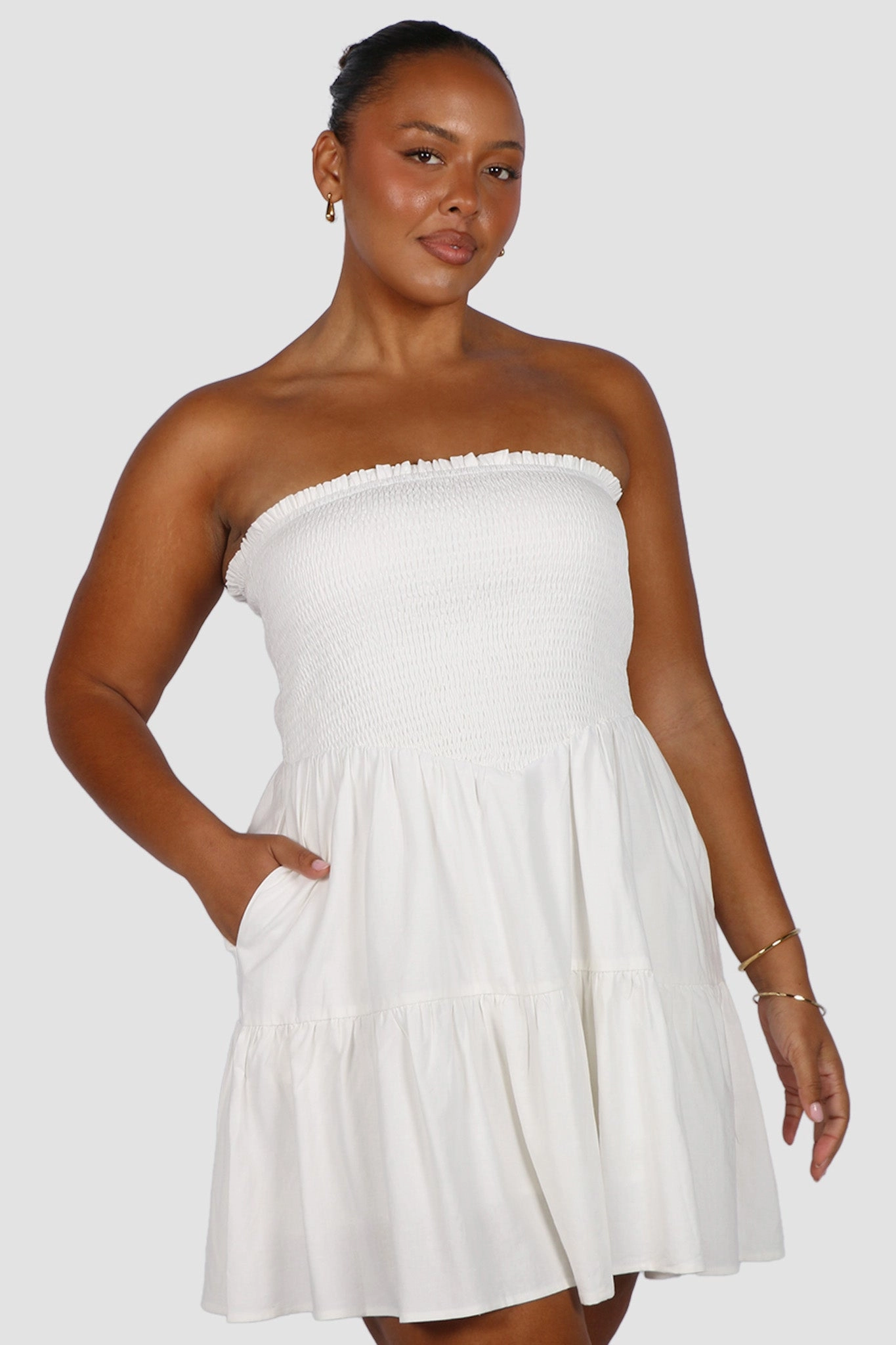 Grace Vibe RYLIN DRESS WHITE