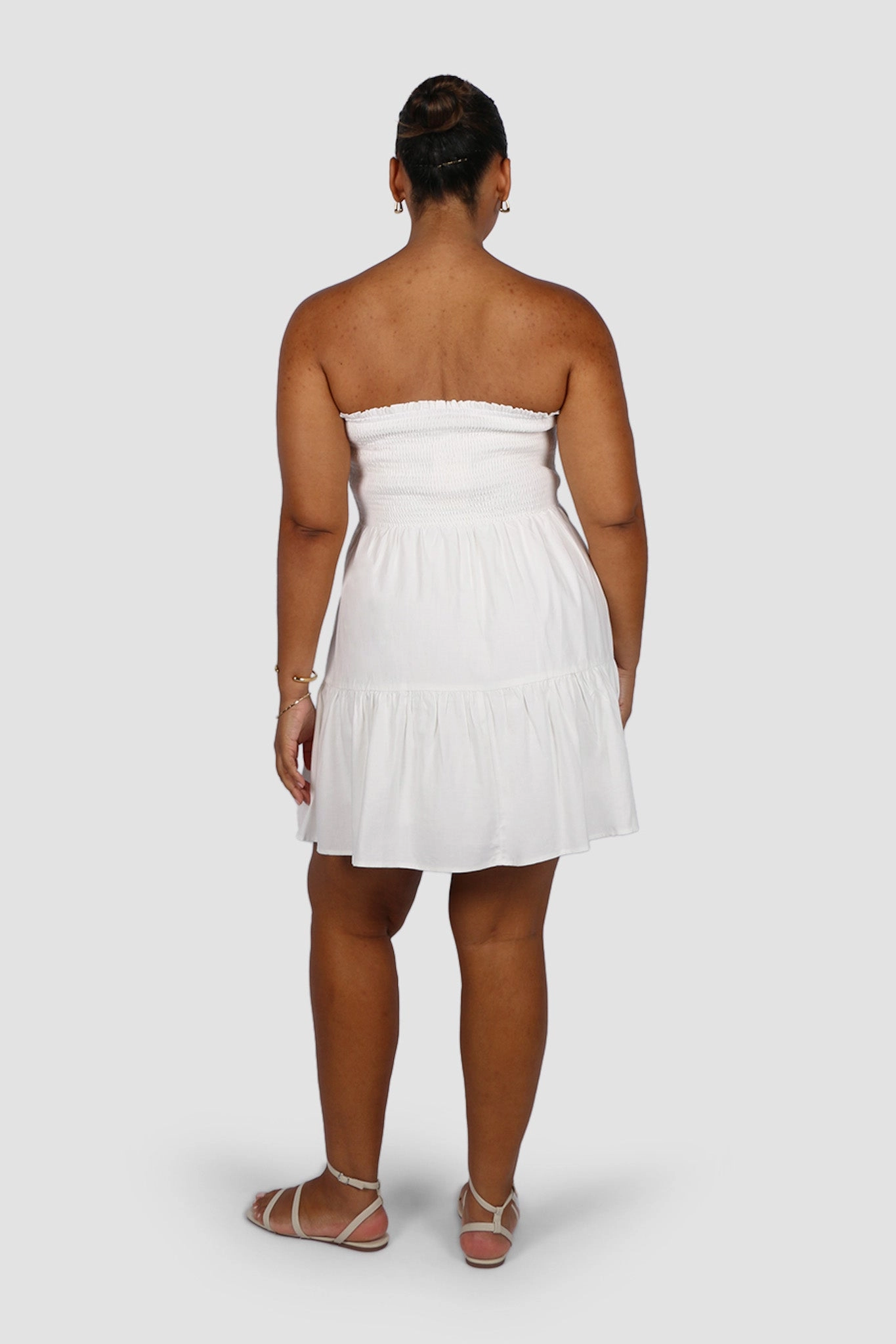 RYLIN DRESS WHITE Work Ease Fall Comfort