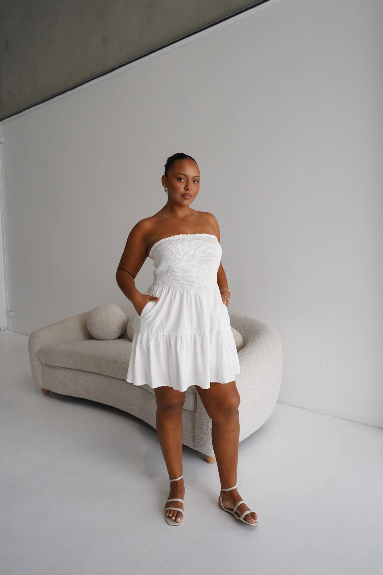 Euro Ease Easy Wrap RYLIN DRESS WHITE