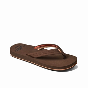 REEF Women's Cushion Breeze Flip Flop - Chocolate Sandal Clasps Sporty Sandals