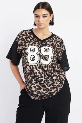 Black Animal Print Graphic Print Leopard Sport Top Effortless Comfort Wear cyber monday