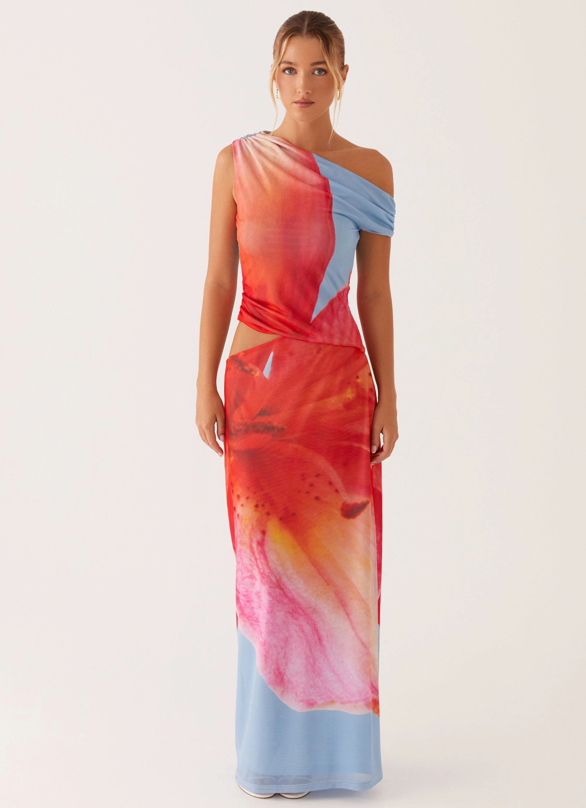 Sunny Lace Santa Monica Maxi Dress - Blue Floral