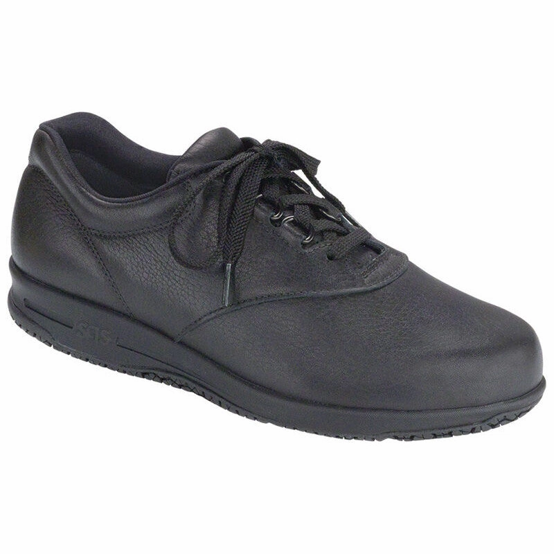 SAS Women's Liberty Slip Resistant Sneaker - Black Feel Flex