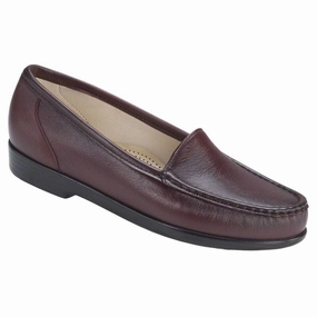 SAS Women's Simplify Loafer - Antique Wine supportive insole