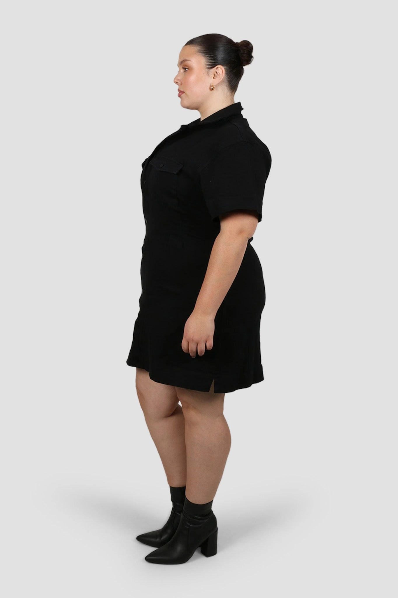 SAVEIRA DENIM DRESS BLACKOUT Style focused Gender Inclusive