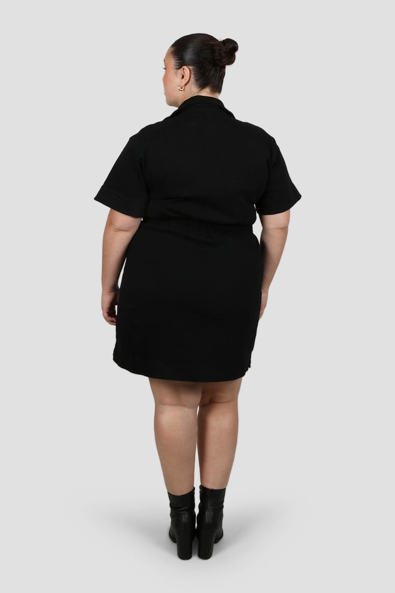 SAVEIRA DENIM DRESS BLACKOUT Match Quick