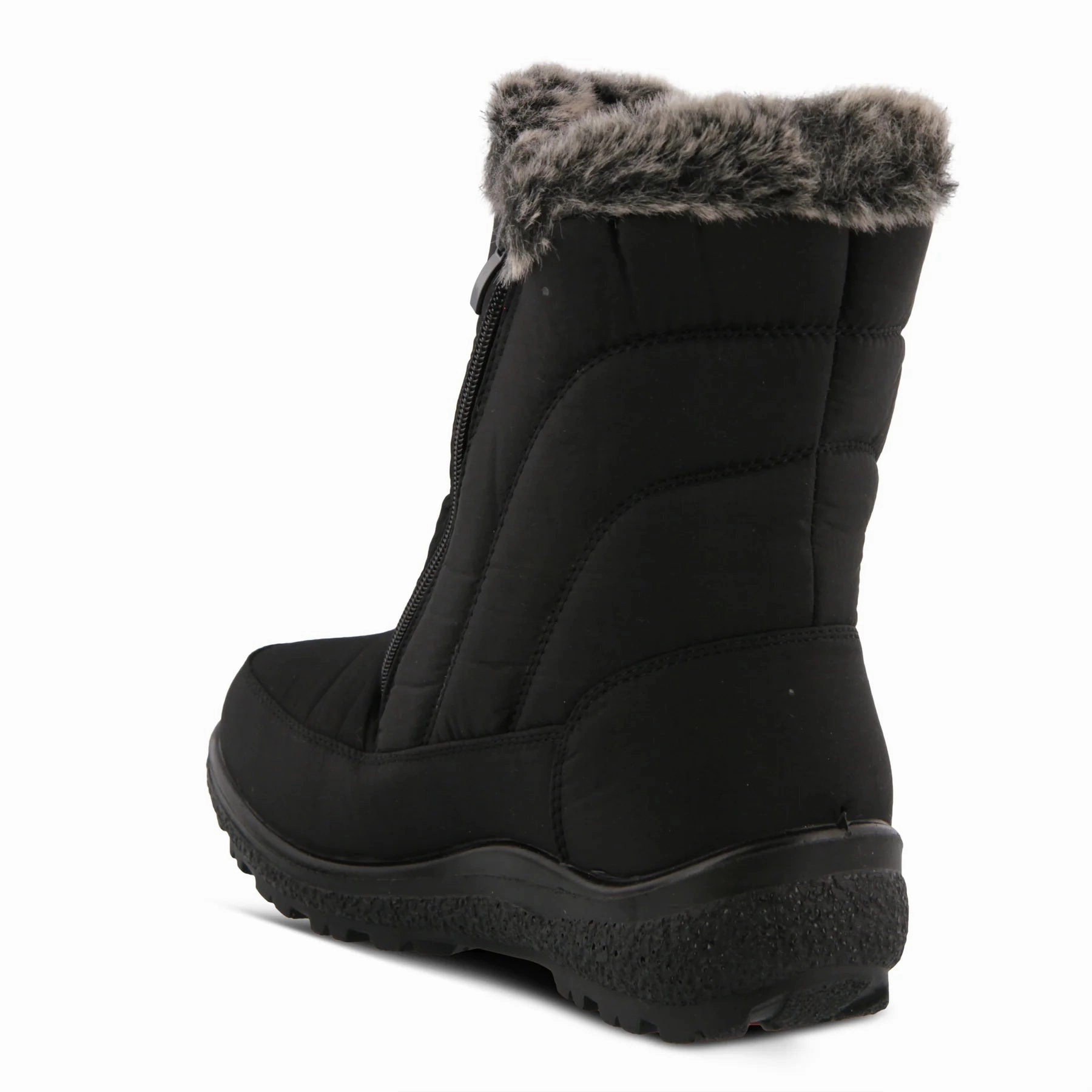 Spring Step Women's Flexus Persenia Waterproof Slip-Resistant Boot - Black Padded Interior Active Nomad Grippy Outsole River Crossing