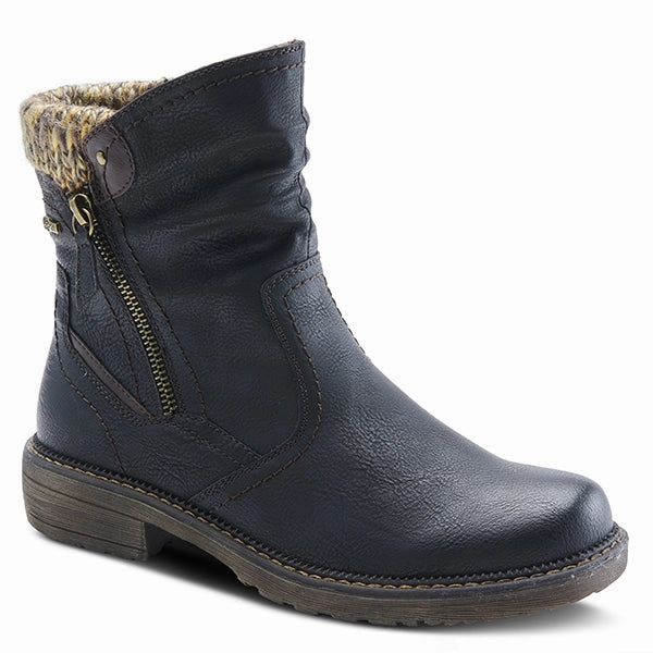 Comfort Laces Dressy look Spring Step Relife Women's Water-Resistant Wibea Boot - Black