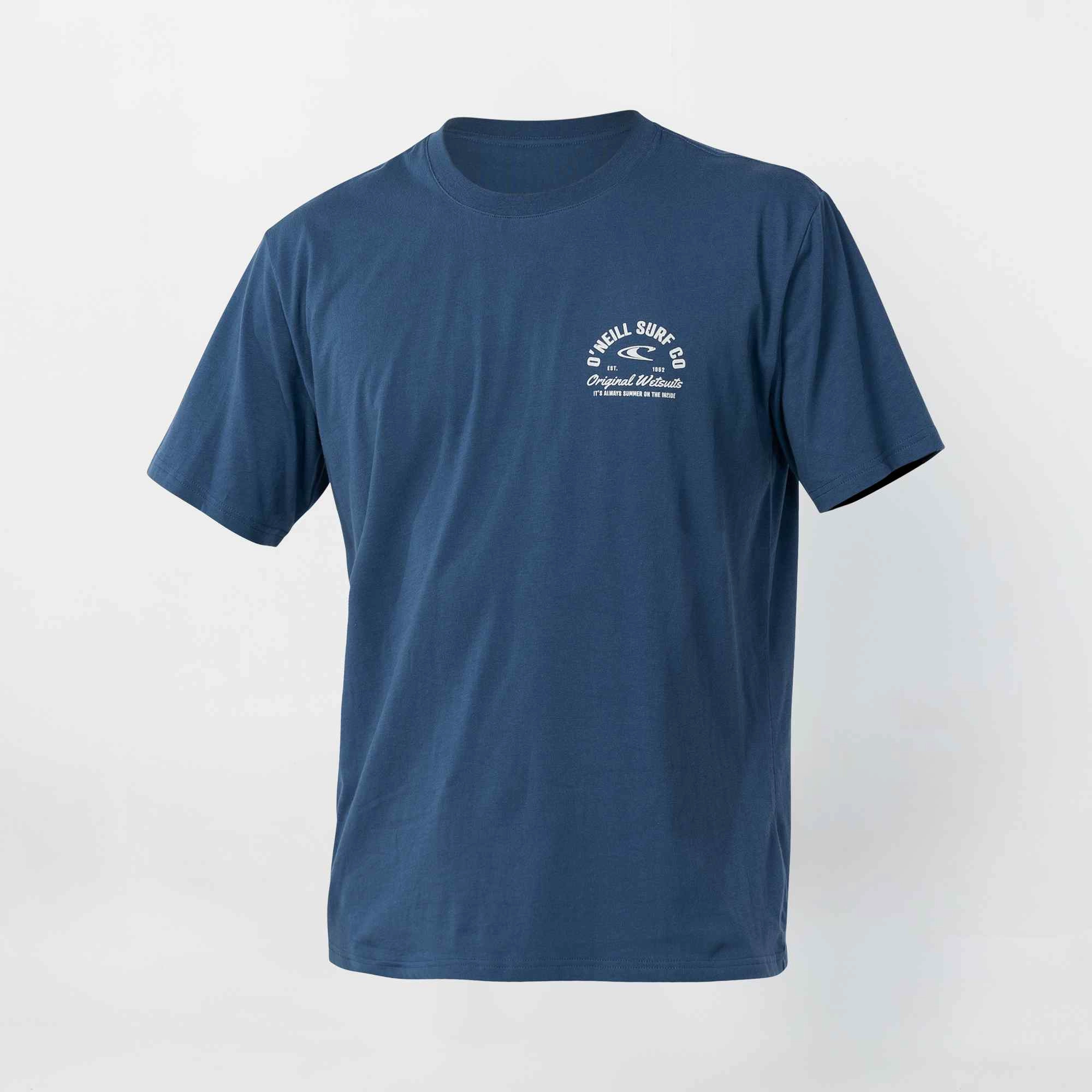 Casual Essentials Wear Minimal Design Rocker T-Shirt - Navy