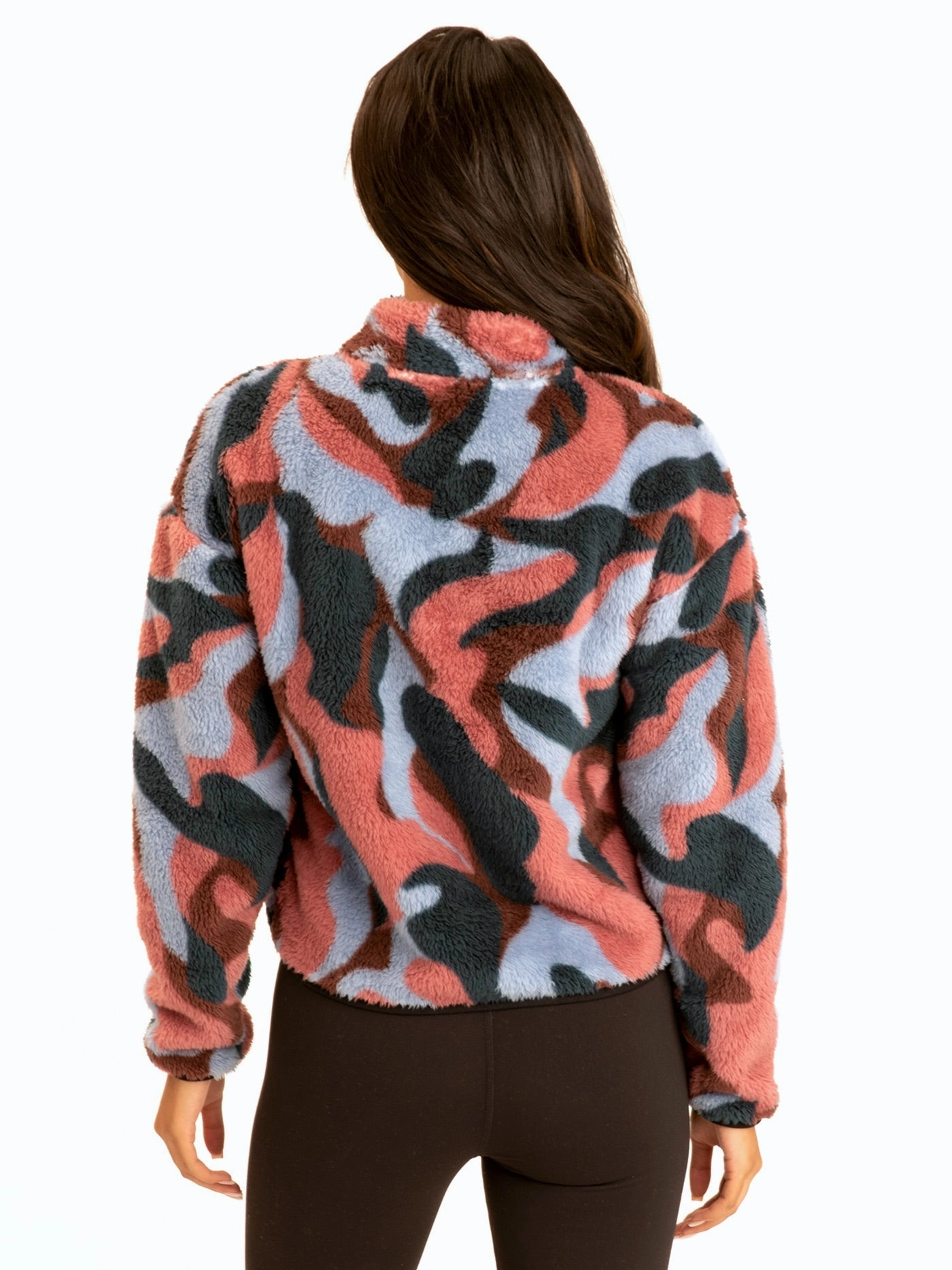 FoldableStorageCapability Katya Sherpa Half Zip Pullover