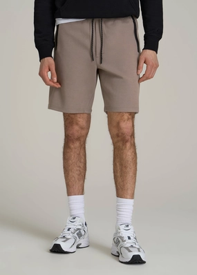 SoftInnerLining Tech Motion Fleece Shorts for Tall Men in Portobello