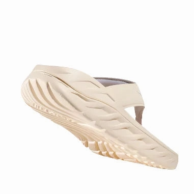 HOKA Women's Ora Recovery Flip Sandal - Vanilla/Lunar Rock Casual Shoes