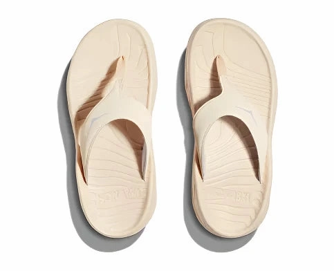 Daily Essentials Comfortable Vacation Sandals HOKA Women's Ora Recovery Flip Sandal - Vanilla/Lunar Rock
