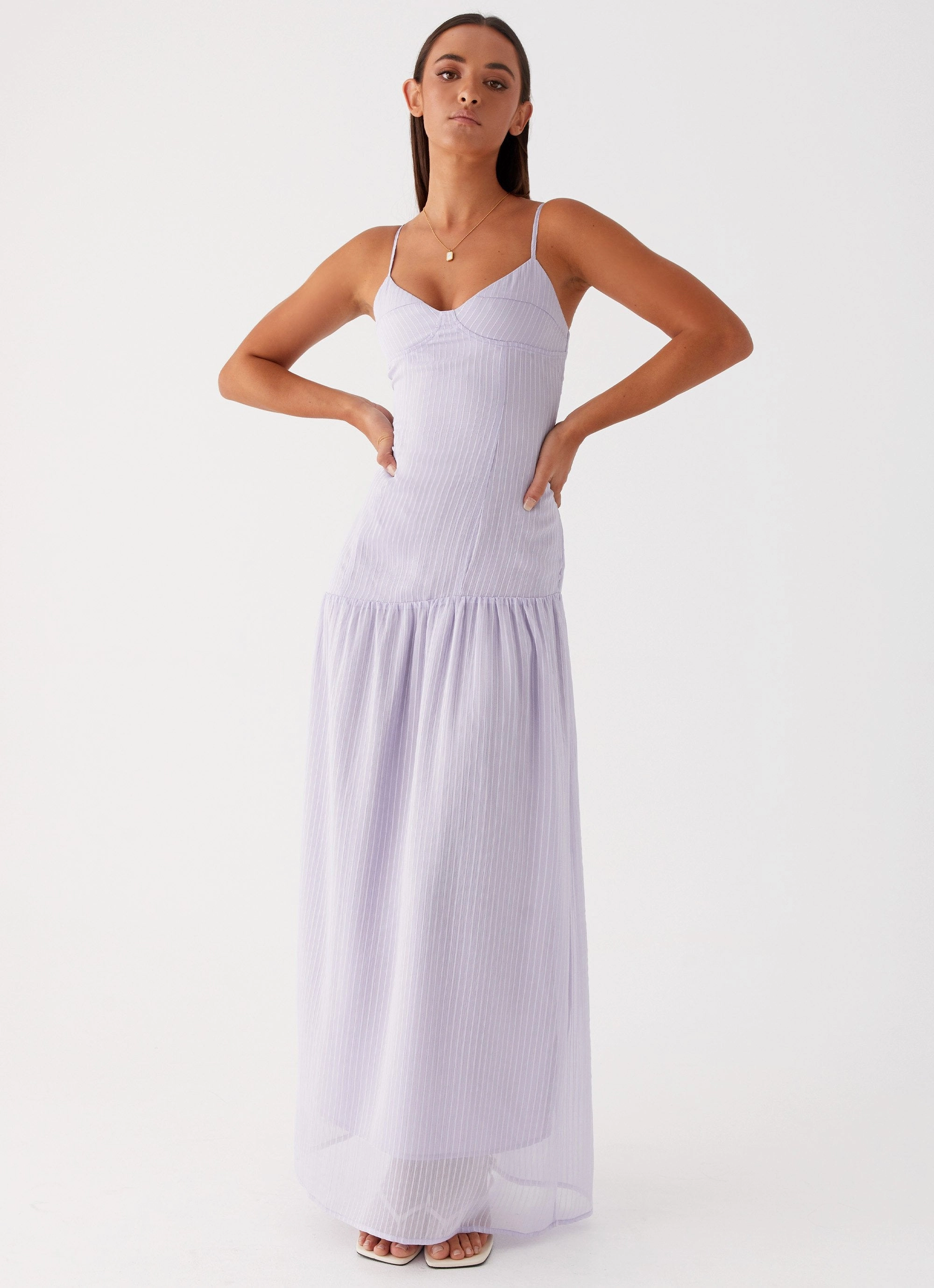 Shania Maxi Dress - Lavender custom-fit