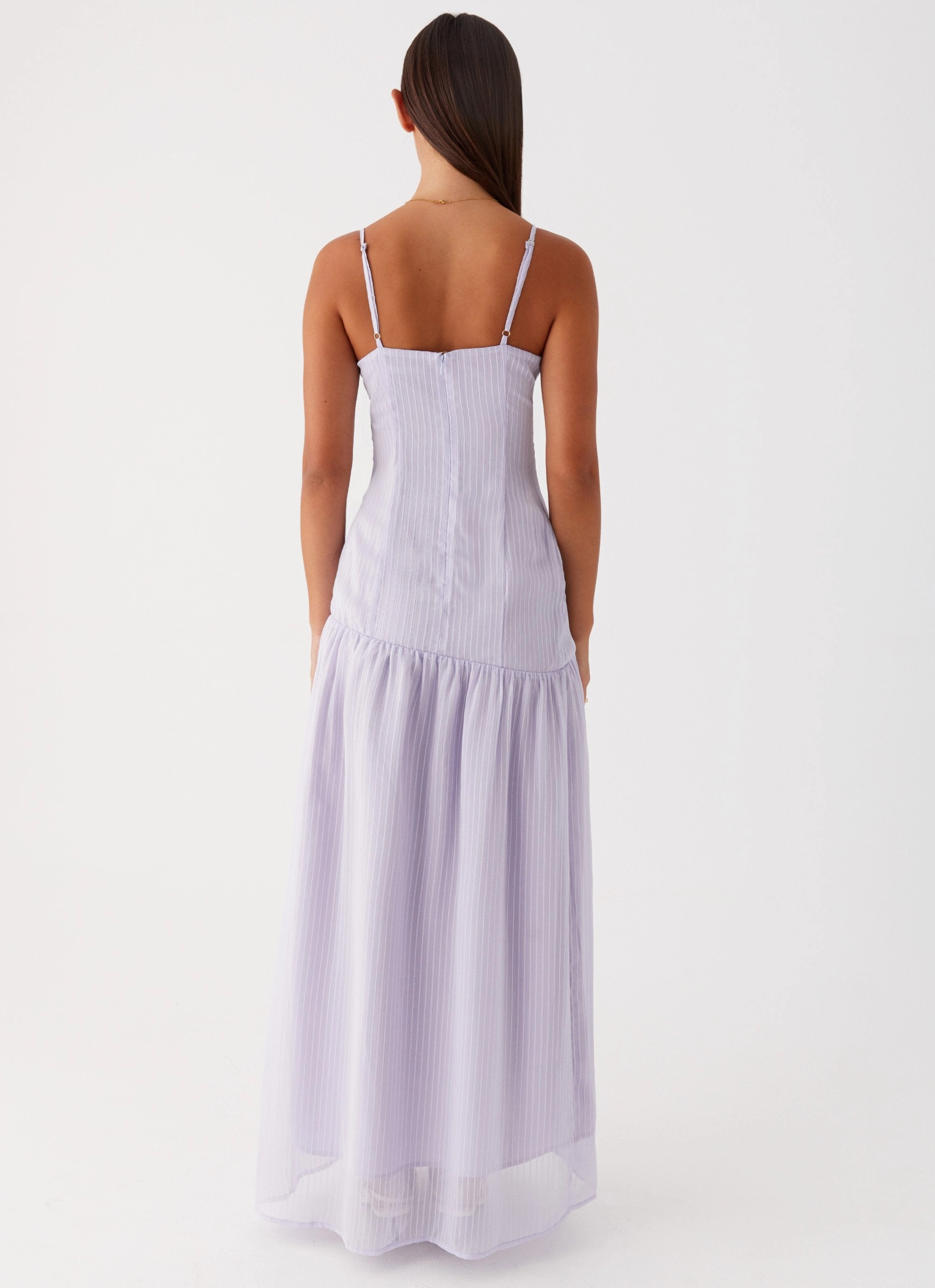 Shania Maxi Dress - Lavender Flattering bodycon dress
