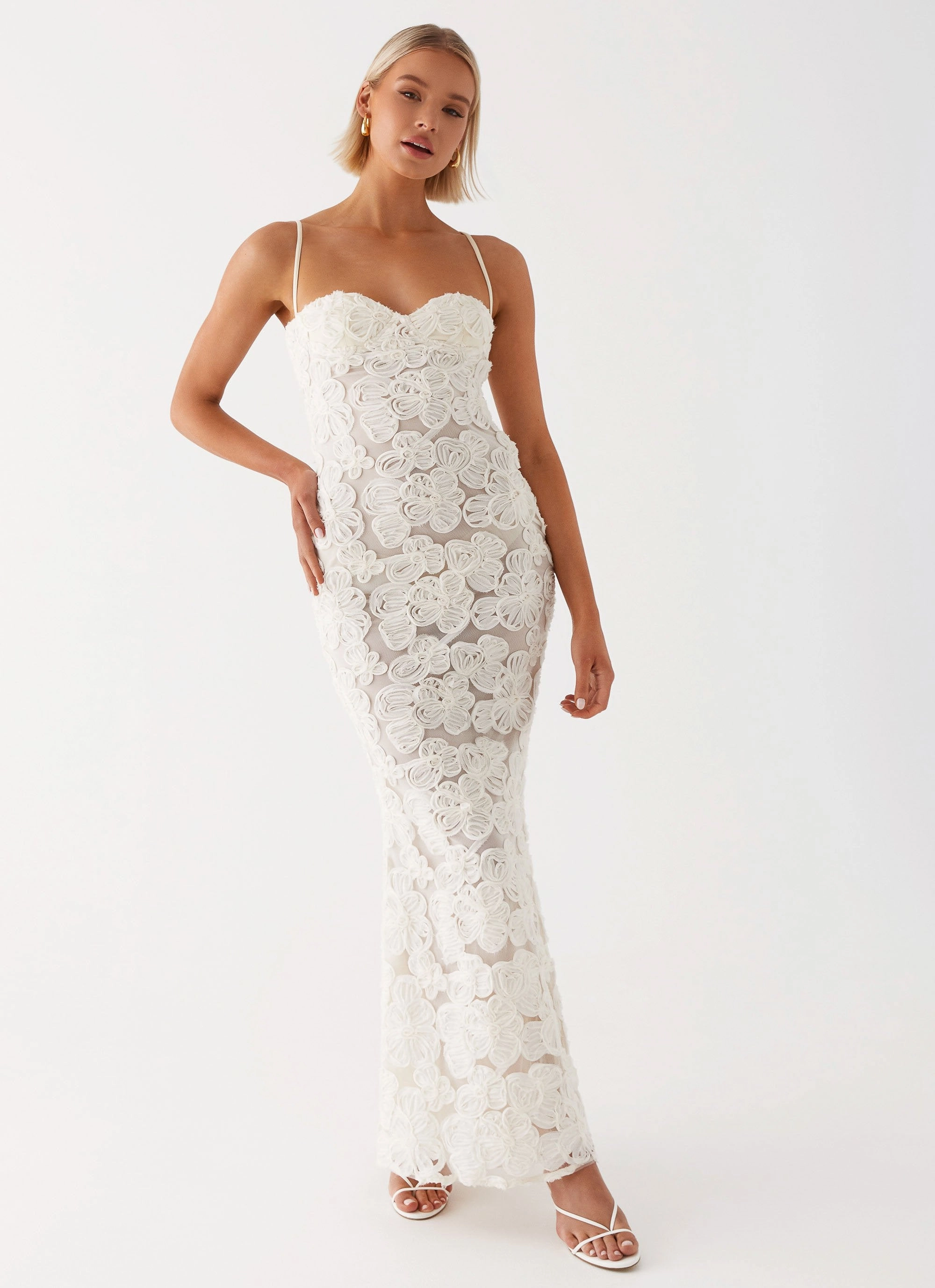 That Girl Maxi Dress - Ivory flowy style