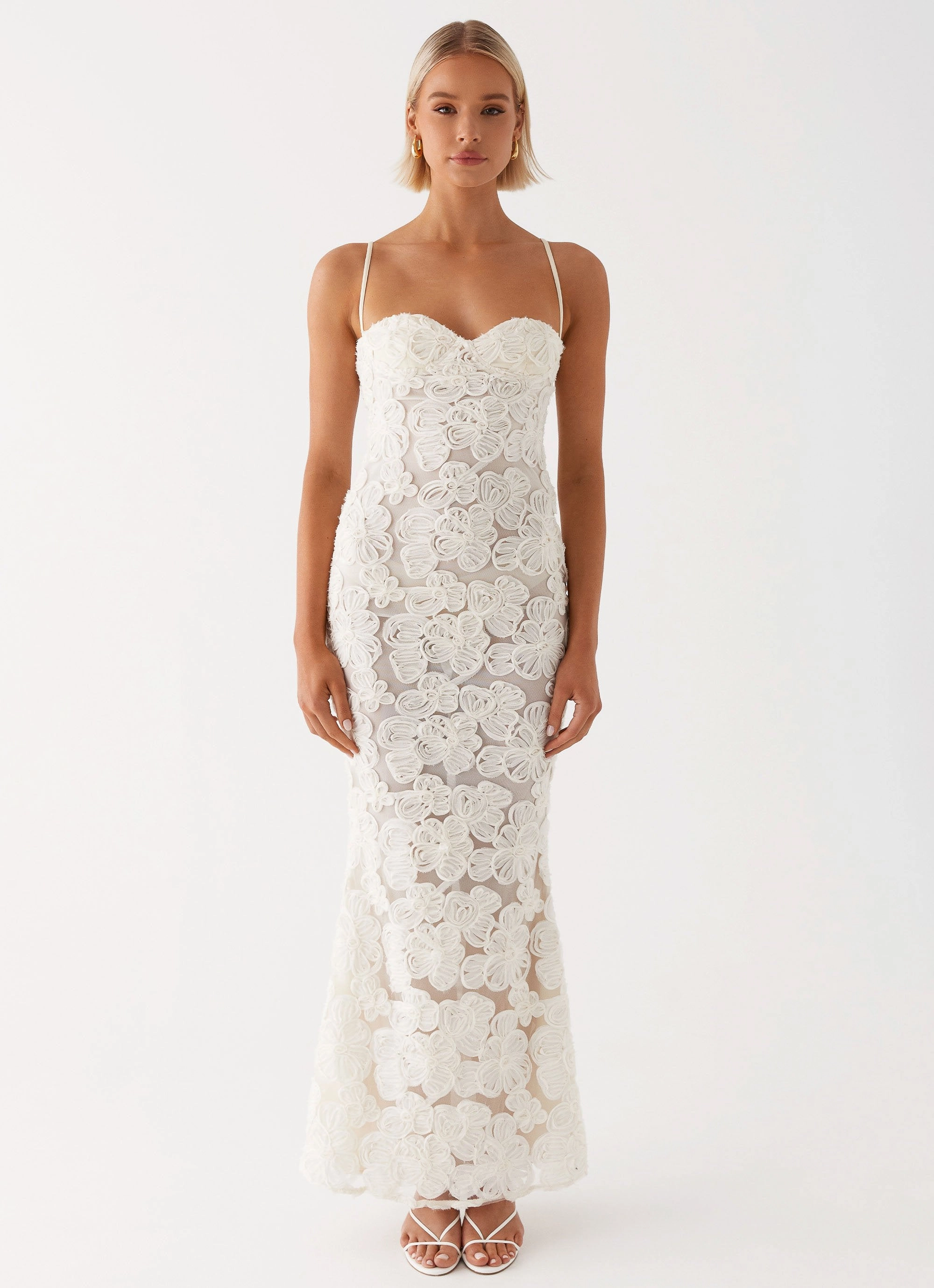 That Girl Maxi Dress - Ivory Perfect Fit Look Evening Event