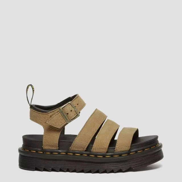 Dr. Martens Women's Blaire Sandals - Savannah Tan Durable Rubber Secure Wrap