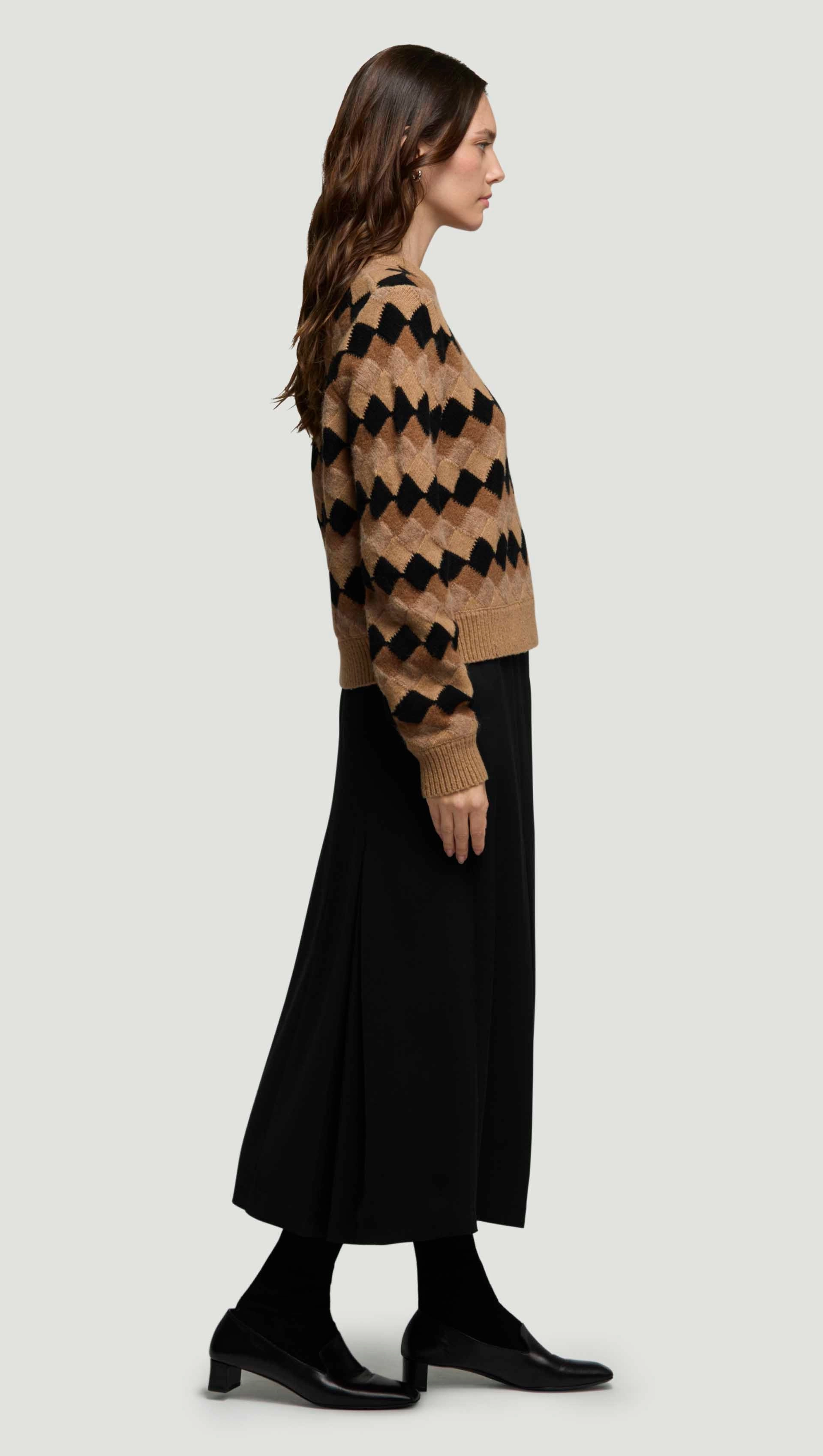 goes with sweatpants Athletic Wear Shrunken Pullover in Luxe Yarn | Domino