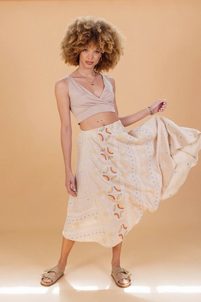 Skirt Sands Beige Timeless Wear Gentle Vibe