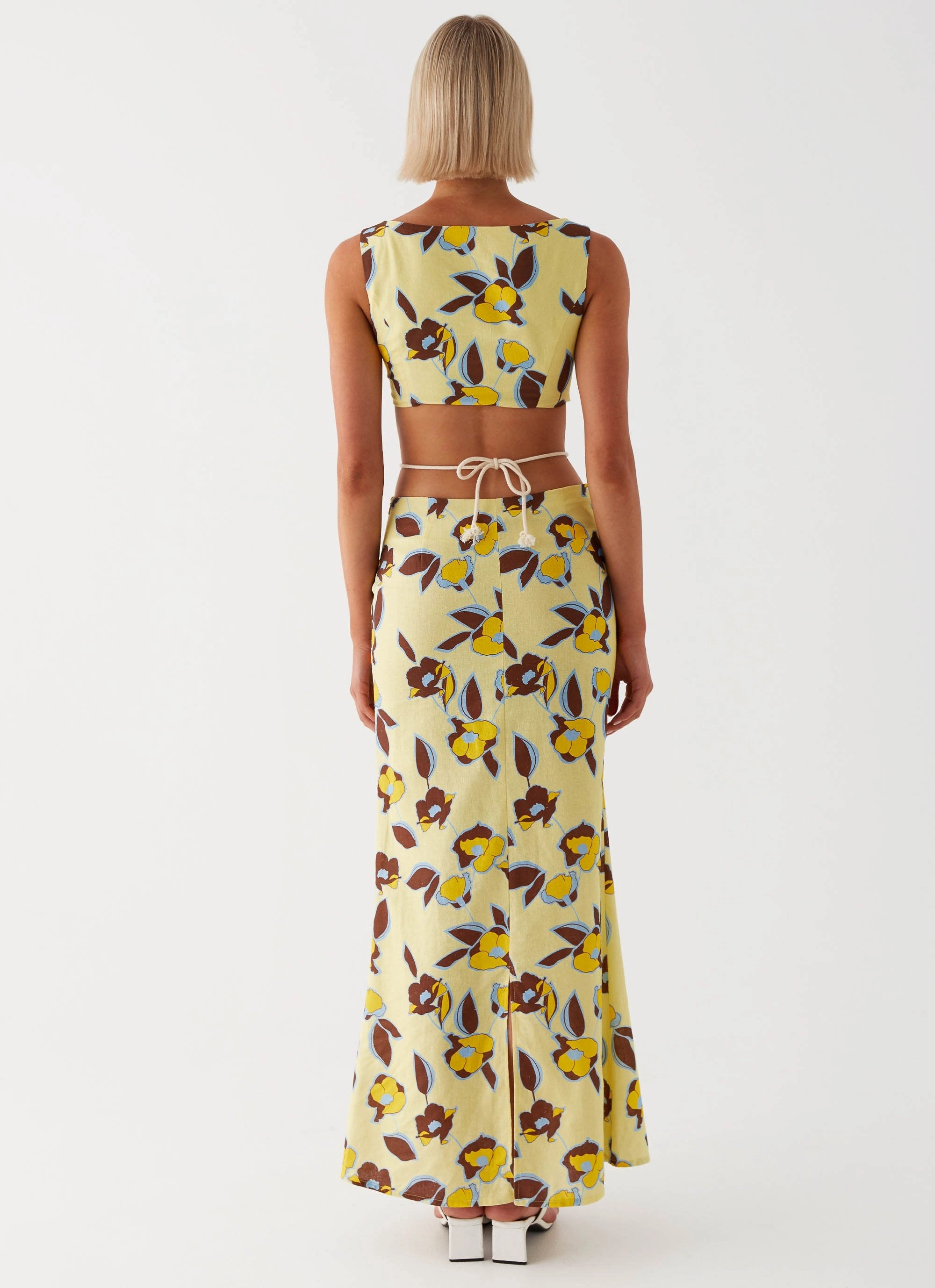 Soft Texture Gentle Motion Taryn Cut Out Maxi Dress - Primrose