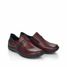 Rieker L1759 Celia Slip-On - Red (Burgundy) Compression Molding