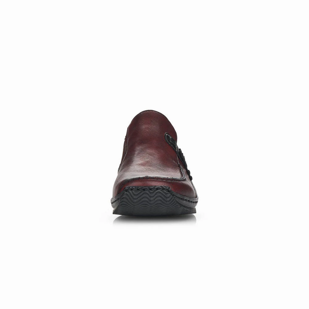Rieker L1759 Celia Slip-On - Red (Burgundy) Wood Path Quick Change