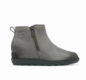 Comfortable Straps Sorel Women's Evie II Zip Bootie - Quarry/Grill