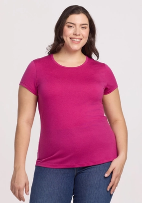 Cozy Comfort Fit Addie Crew Neck ? Final Sale Deals! - Berry Punch