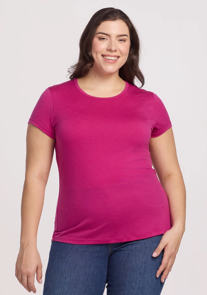 Casual Active Addie Crew Neck ? Final Sale Deals! - Berry Punch
