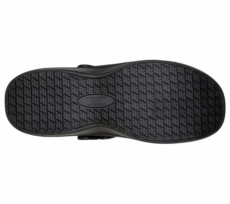 Skechers Men's Riverbound Slip Resistant - Black Breathable Vent Holes Mobility Boost