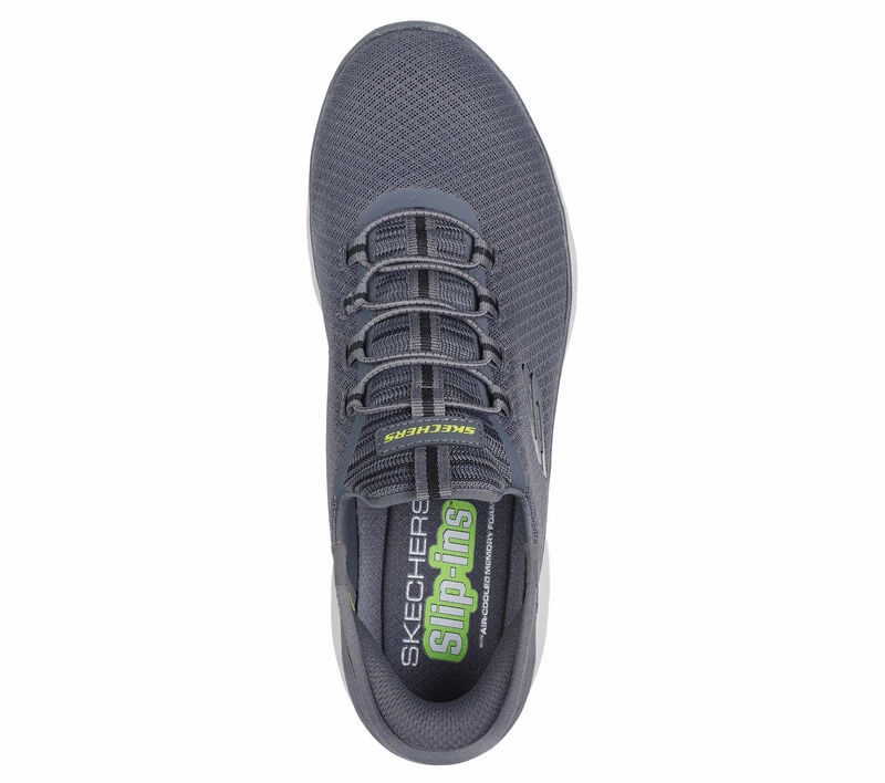 Skechers Men's Slip-Ins (Hands-Free) Summits Sneaker - Charcoal Urban Life