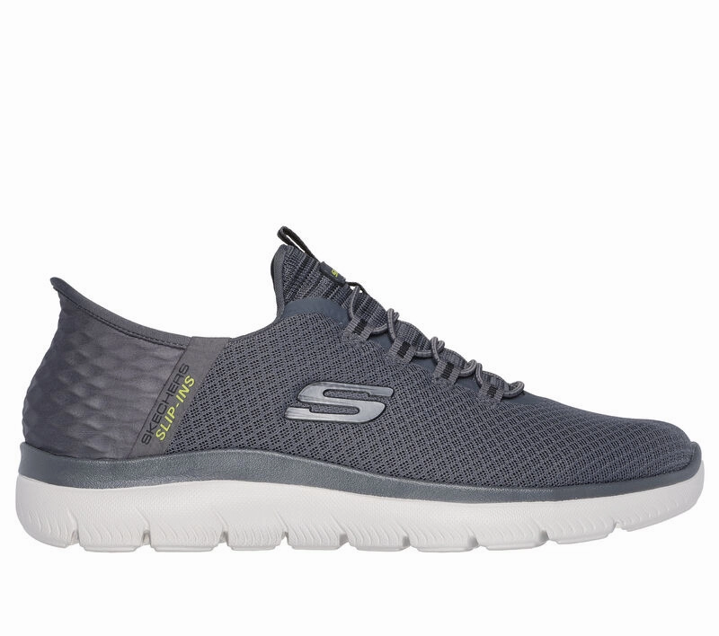 Skechers Men's Slip-Ins (Hands-Free) Summits Sneaker - Charcoal Trail Hike