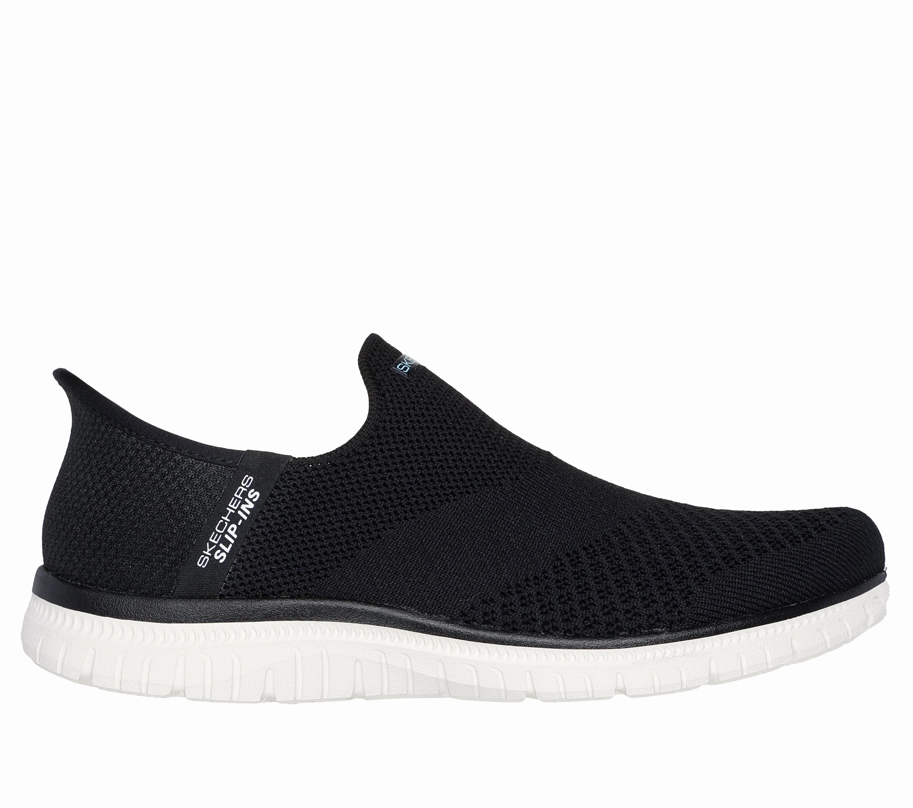 Skechers Women's Slip-Ins Virtue-Sleek Black/White Easy Pace