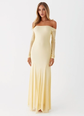 Office Layer Maribel Maxi Dress - Yellow