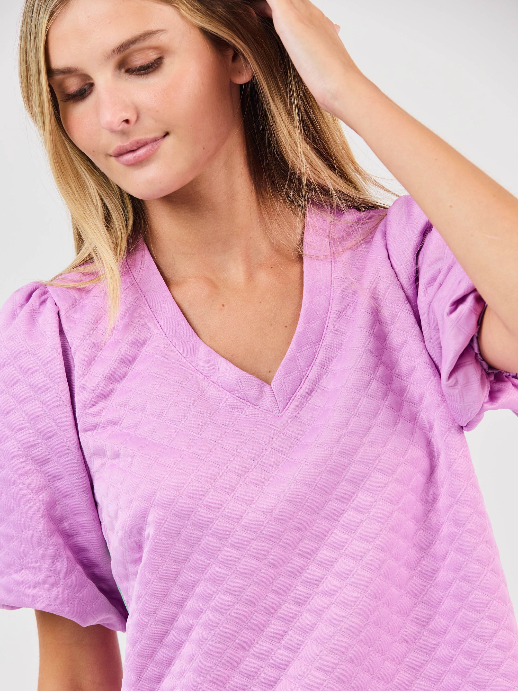 velvet feel Refined Cut FINAL SALE - Stacey Dress | Orchid