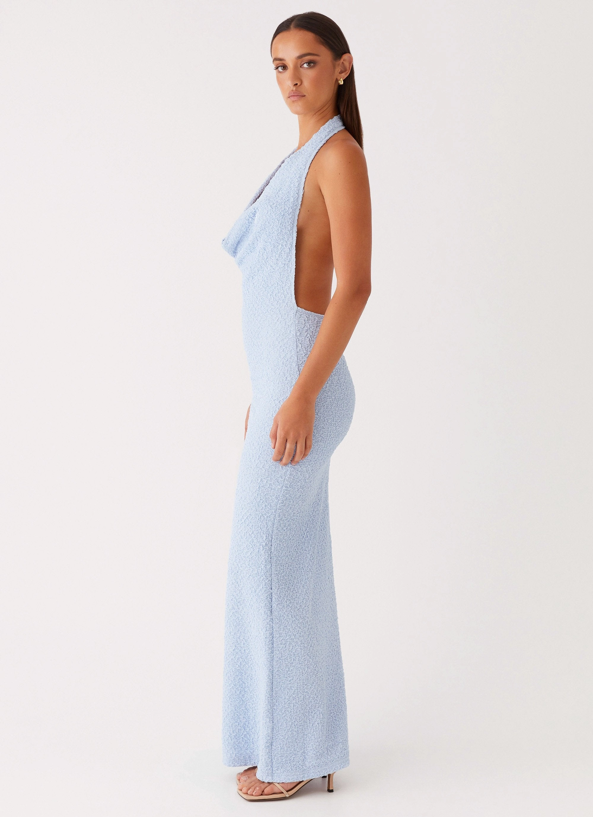 Anella Maxi Dress - Blue monochrome