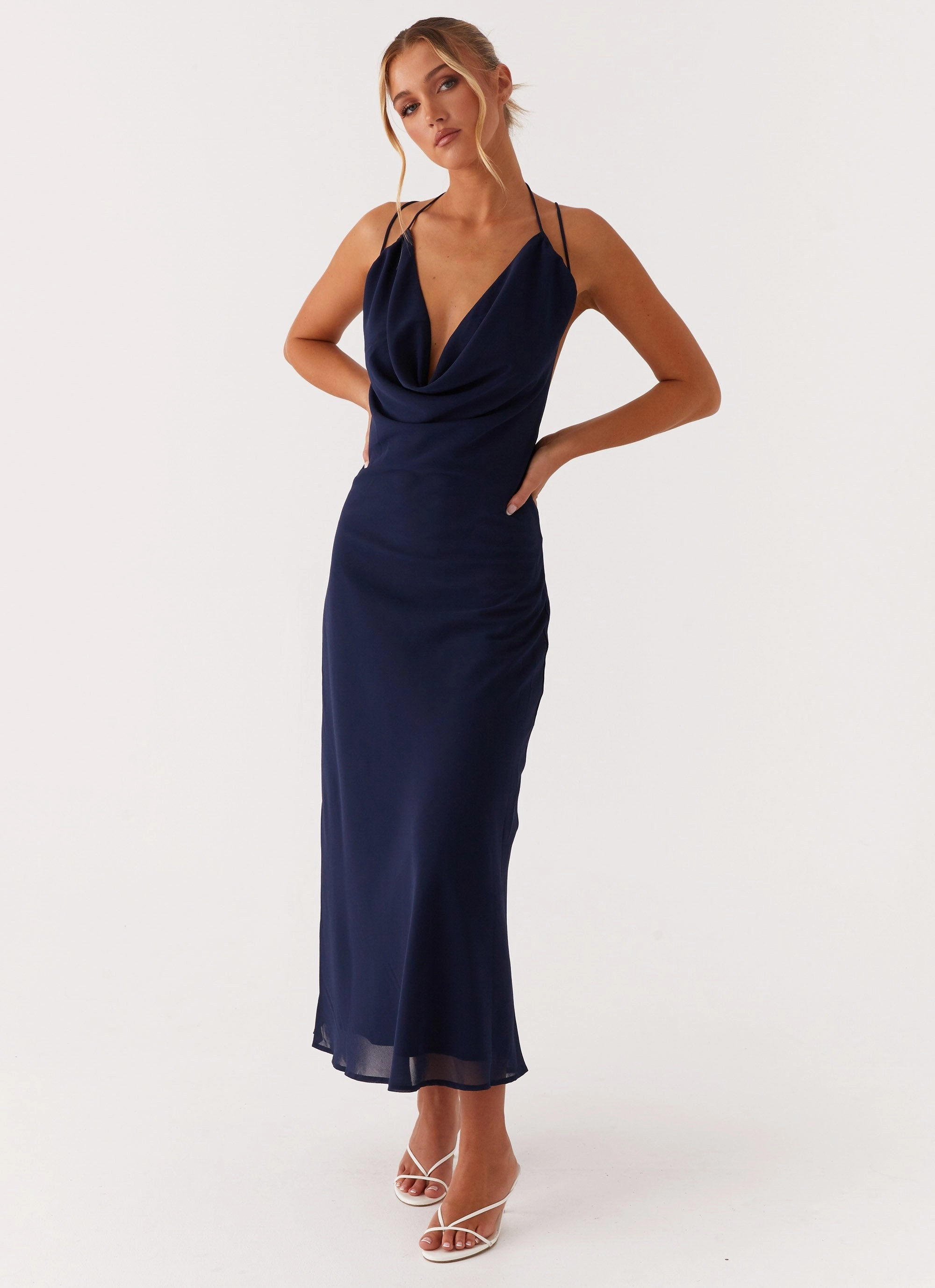 Clover Club Maxi Dress - Navy Resort Ready