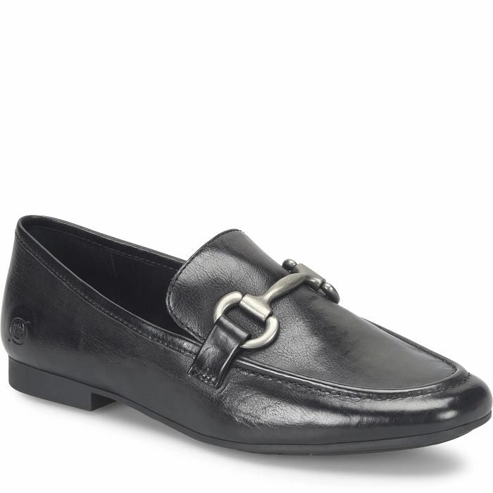 Born Women's Leyla Loafer - Black Neutral Cushioning