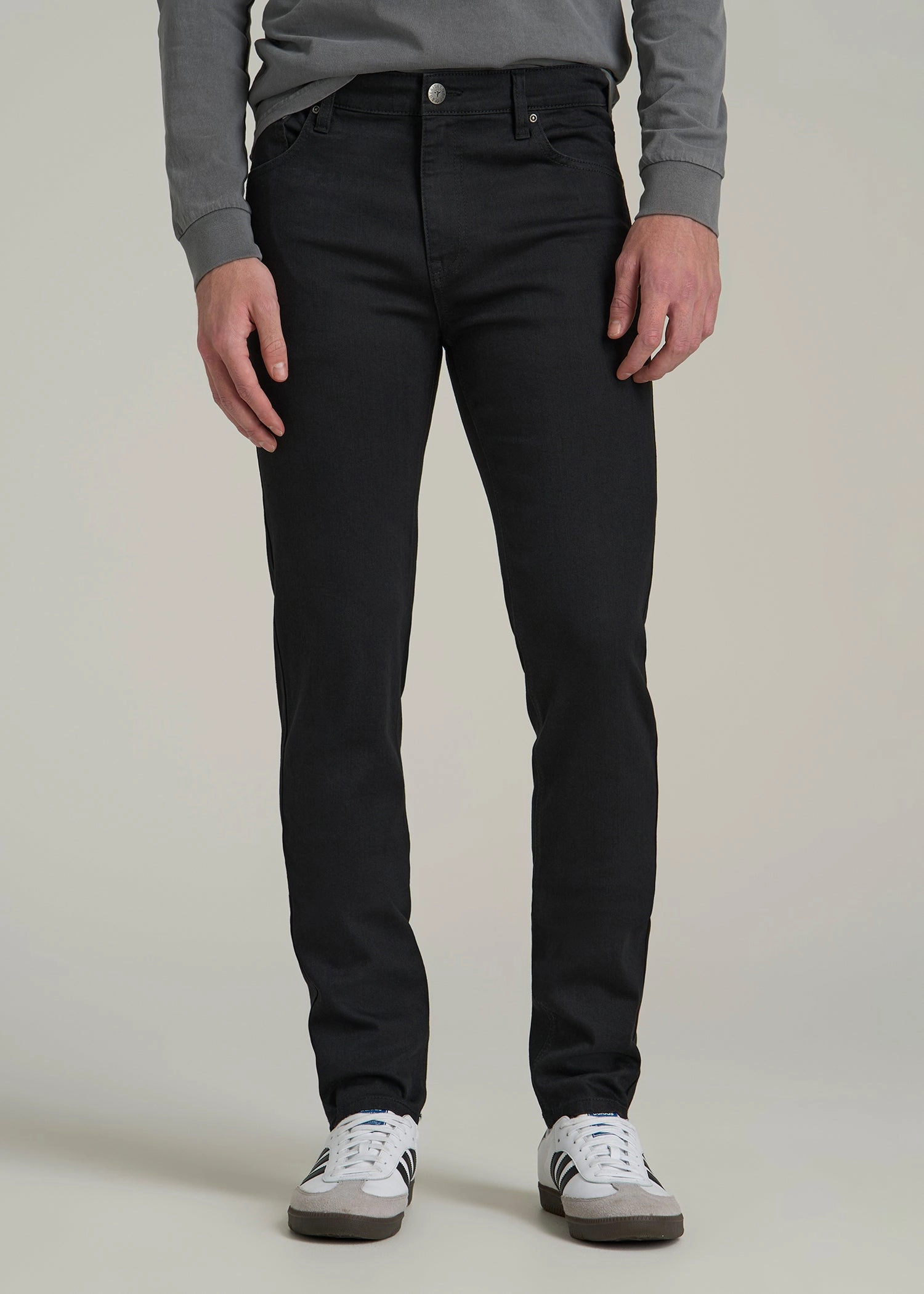 On The Go Travis SKINNY Jeans for Tall Men in Black