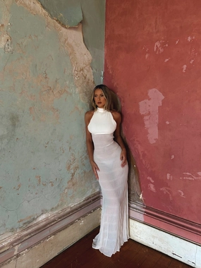 DIANA MAXI DRESS IVORY Bold Color