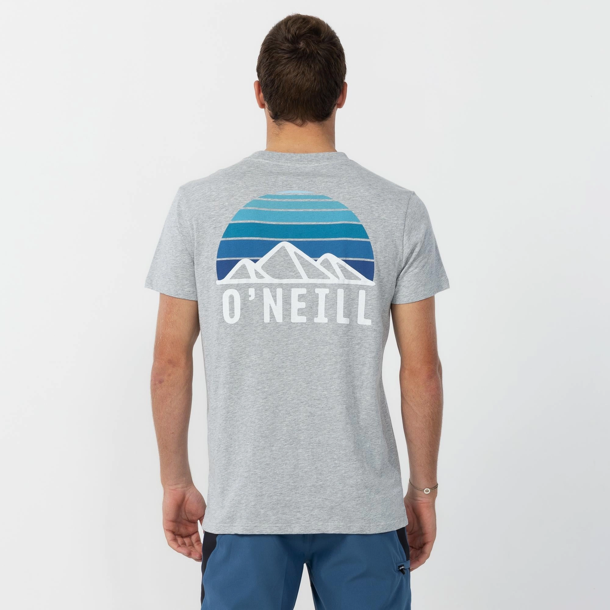 Breathable Comfort Wear Essential Style Wear Mountain Short Sleeve T-Shirt - Grey Marle