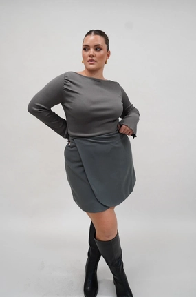 PORTER SKIRT GREY Monochrome Outfit Active Wear