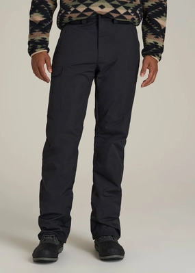 Snow Pants for Tall Men in Black MagneticClosureSystem