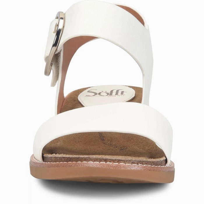 Sofft Women's Bali Cushioned Sandal - True White Adjustable buckle