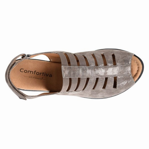 Dry Feet Premium Leather Sofft Women's Faye - Smoke Suede