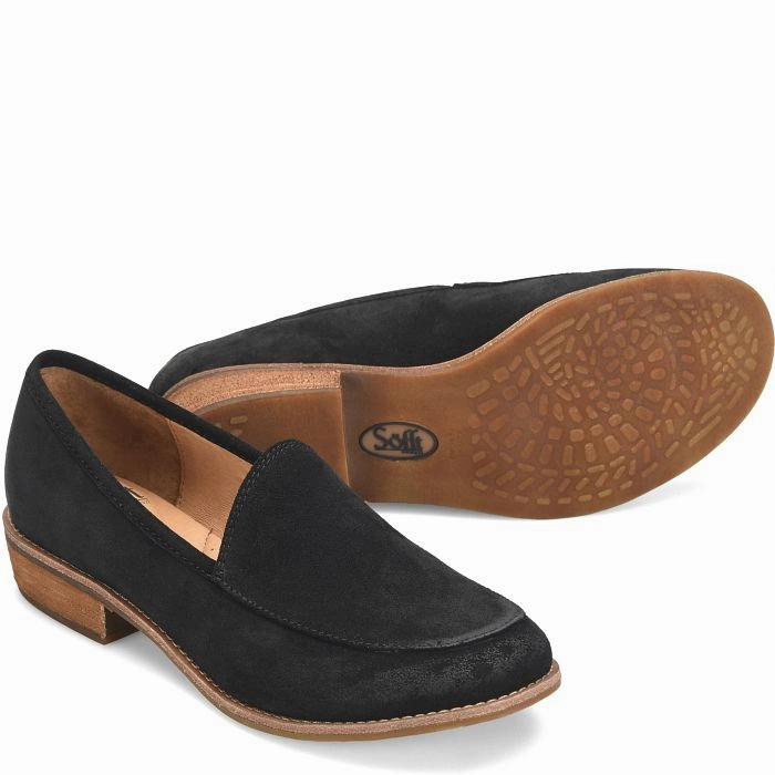 Sofft Women's Napoli Black Suede Eco Material