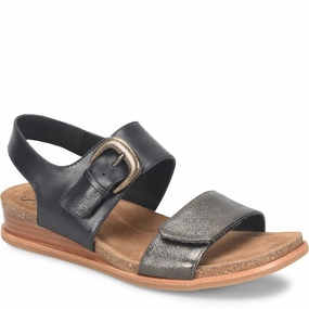Sandal Sole Sofft Women's Peggie Sandal - Black/Dark Pewter