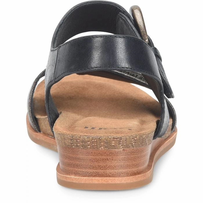 Fast Dry Sofft Women's Peggie Sandal - Black/Dark Pewter