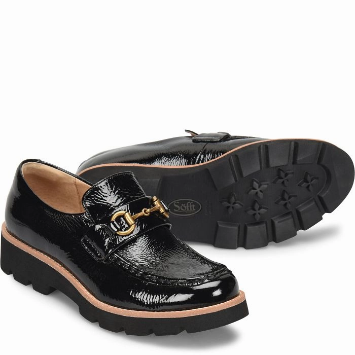 Wind Jog Subtle Detail Sofft Women's Prewitt - Black Patent